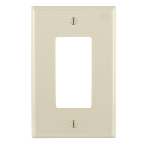 1-Gang Decora/GFCI Device Wallplate, Midway Size, Thermoplastic Nylon
