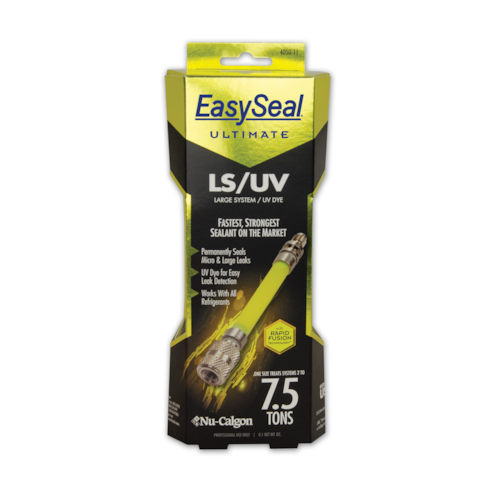 4050-11 EASY SEAL REFRIG LEAK SEAL W/UV DYE SINGLE USE DISPOSABLE INJECTOR TREATS 2-7.5 TONS NU-CALGON