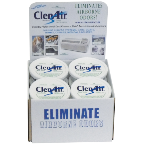 ClenAir Original Odor Neutralizer 1/2 lb. Tub-Display Box 1500D