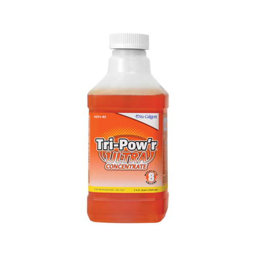 4371-92 TRI-POW'R HD (COLOR: ORANGE) CONDENSER COIL CLEANER ULTRA CONCENTRATE QUART BOTTLE NU-CALGON