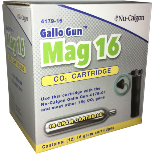 Gallo Gun Mag 16 16 gram CO2 cartridges, 12x1