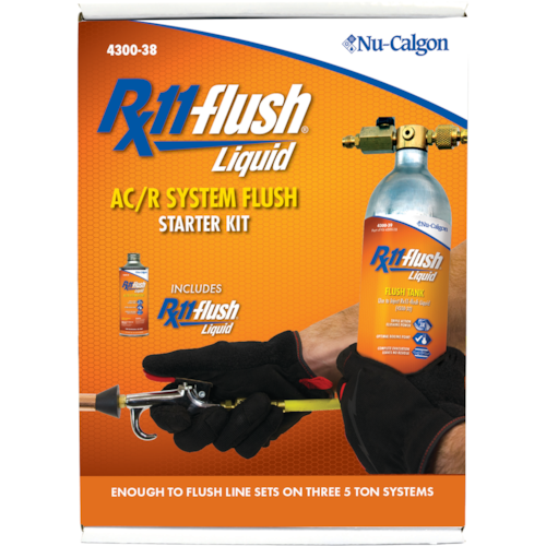 4300-38 Rx11-FLUSH LIQUID STARTER KIT LIQUID CAN TANK GUN & HOSE NU-CALGON