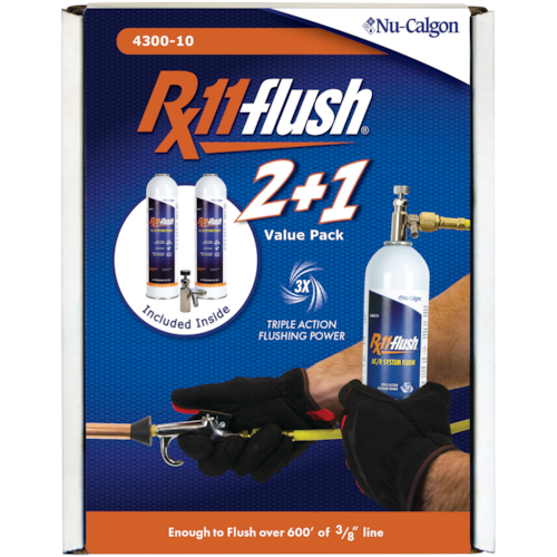 Rx11-flush 2+1 Display Pack 2 - 2 lb. can and valve