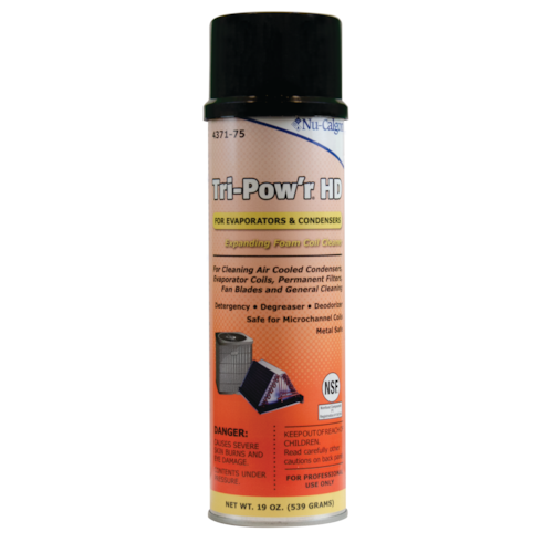 4371-75 TRI-POW'R HD (COLOR: ORANGE) CONDENSOR COIL CLEANER 19 OUNCE AEROSOL CAN NU-CALGON