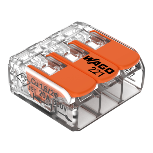 (221-413) COMPACT SPLICI NG CONNECTOR 3-POL