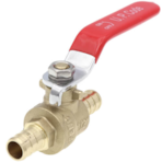 1/2" PEX CRMP LEAD FREE LEVER BALL VALVE