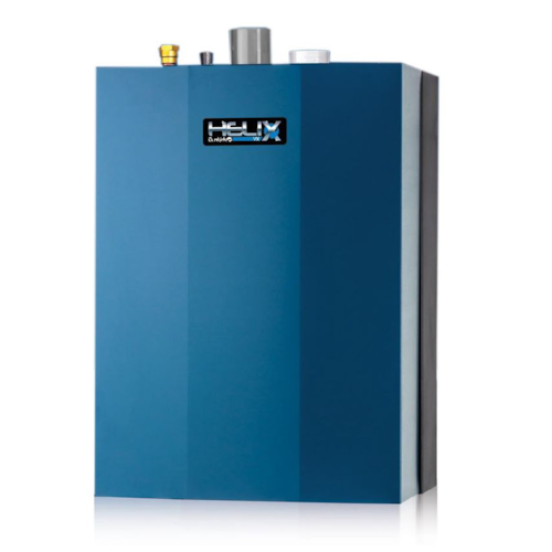 VX-100 BOILER 95.0%AFUE 100MBH INPUT NG HOT WATER MODULATING CONDENSING WALL MOUNT 91LBS 20"W X 27-3/4"H X 14-3/4"D HVX110003500103 DUNKIRK