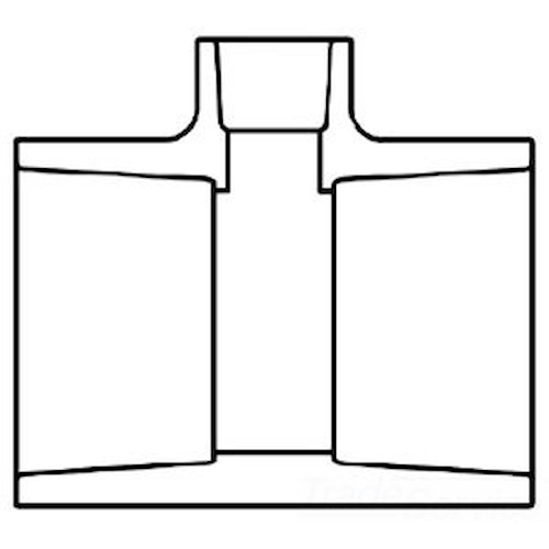 801-334 3X3/4 S80 PVC RED TEE
