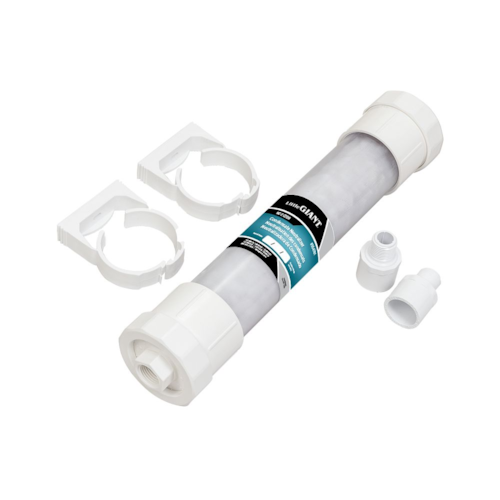LITTLE GIANT 554701 NC-2-220H CONDENSATE NUETRALIZER 1-3/8" FNPT HORIZONTAL POSITION UP TO 220,000 BTUH W/(2) 1/2" MNPT X 3/4" PVC ADAPTERS (2) SNAP IN BRACKETS AND NUETRALIZING MEDIA